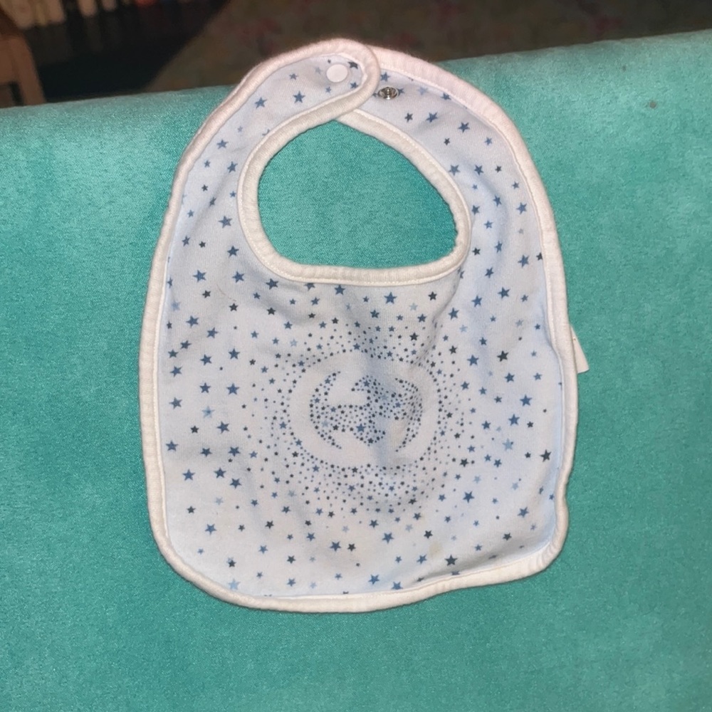 - Gucci Star Bib - Blue and white